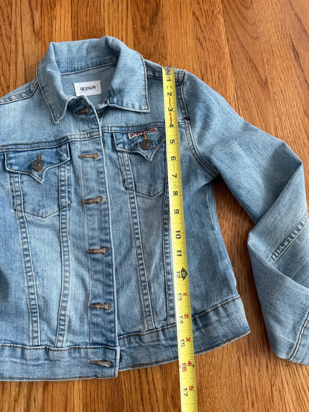 Hudson girls denim casual jean jacket M